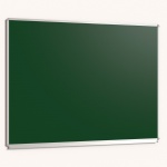 Langwandtafel, Stahlemaille grün, mit Kreideablage 